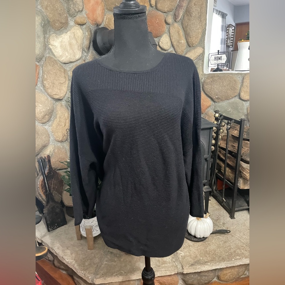 Chico's Elegant Black Knit Top